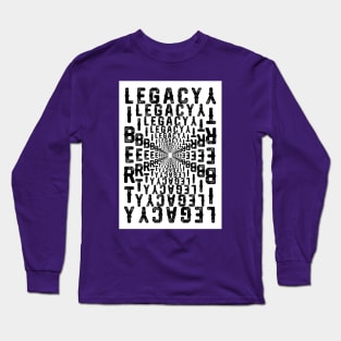 3D Text, Legacy and Liberty Long Sleeve T-Shirt